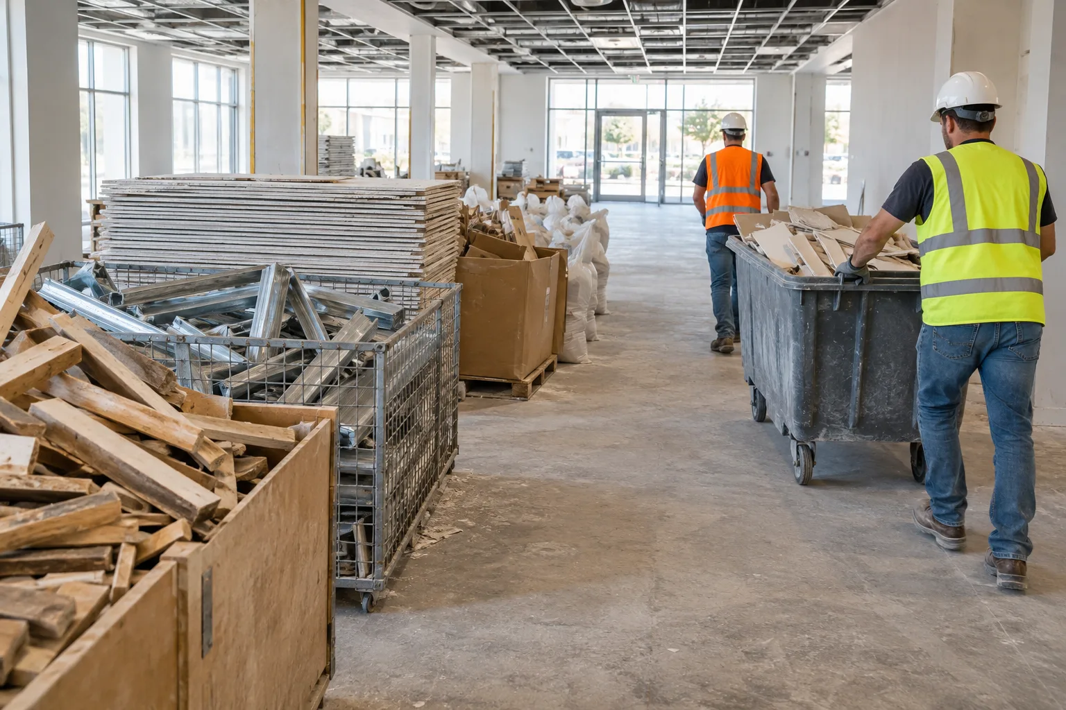 Commercial construction debris removal in Paradise, NV service planning