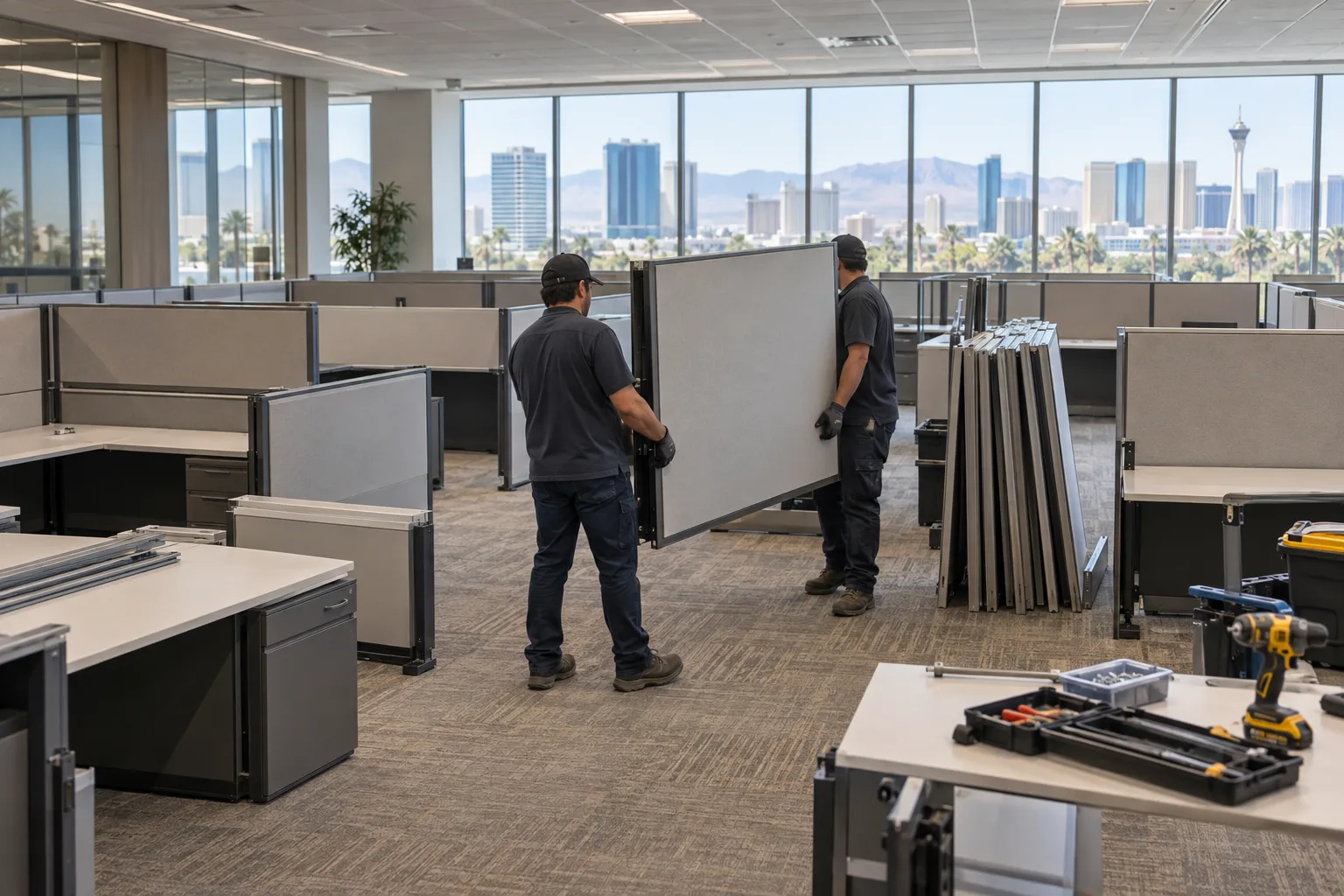 Cubicle & office furniture removal in Paradise, NV service planning
